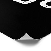 Lookin Gourd Funny Veggie Pun Dark BG Poster (Hoek)