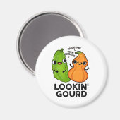 Lookin Gourd Funny Veggie Pun Magneet (Voorkant / Achterkant)