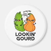 Lookin Gourd Funny Veggie Pun Magneet (Voorkant)