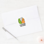 Lookin Gourd Funny Veggie Pun Ronde Sticker (Envelop)