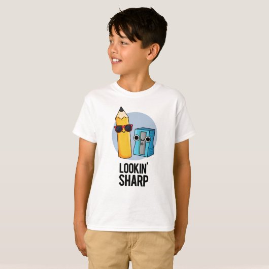 Lookin Sharp Funny Pencil T-shirt (Voorkant volledig)