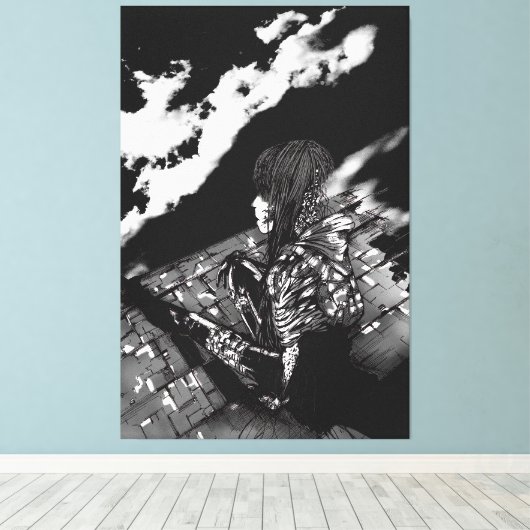 Looking Beyond Canvas Afdruk (Insitu (Houten vloer))