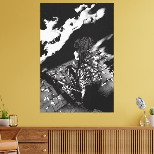 Looking Beyond Canvas Afdruk (Insitu (Woonkamer))