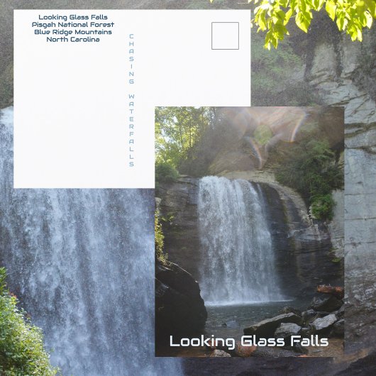 Looking Glass Falls Blue Ridge Mountains NC Briefkaart