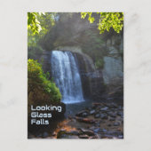 Looking Glass Falls Blue Ridge Mountains Waterval Briefkaart (Voorkant)