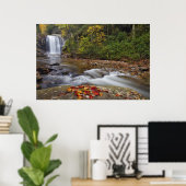 Looking Glass Falls in de Pisgah National Poster (Thuiskantoor)