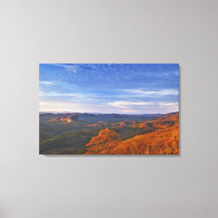Looking Glass Rock bij zonsopgang in de Pisgah Canvas Afdruk