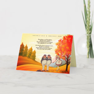 Looking Glass Tweetle Dee Dum Song Verjaardag Bedankkaart