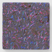 Looking like pink and blue texture of wall stenen onderzetter (Voorkant)