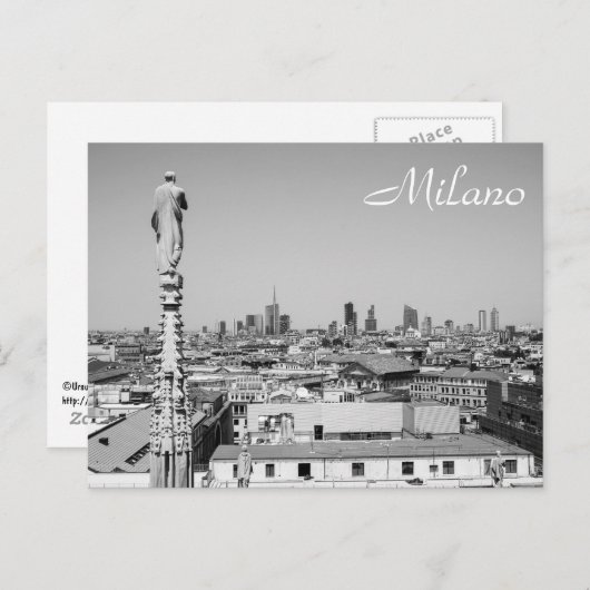 Looking out on Milano Briefkaart (Voorkant / Achterkant)