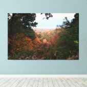 Looking over the Vallery Canvas Afdruk (Insitu (Houten vloer))