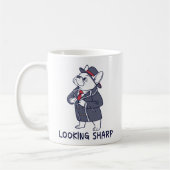 Looking Sharp Dapper French Bulldog Funny Coffee M Koffiemok (Links)