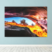 Looking Up in Peekaboo Canyon Canvas Afdruk (Insitu (Houten vloer))