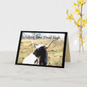 Lookin'Tough Longhorn 2- elke gelegenheid aanpasse Kaart (Gele Bloem)