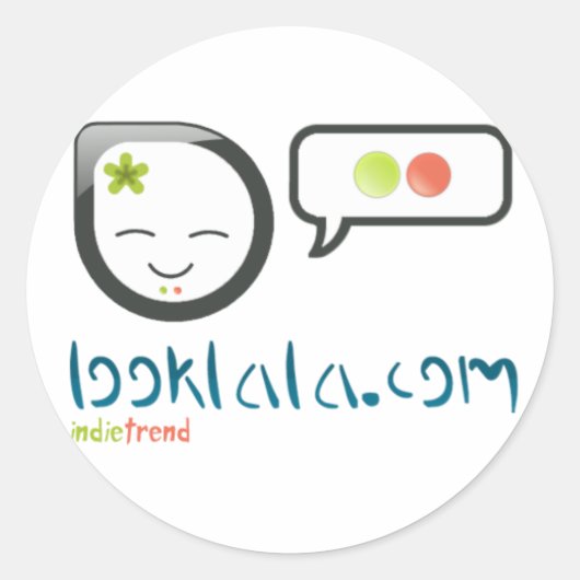 looklala.com ronde sticker (Voorkant)