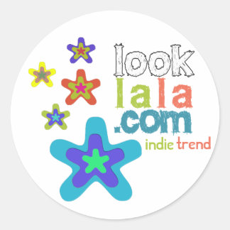 Looklala is een indie trend ronde sticker