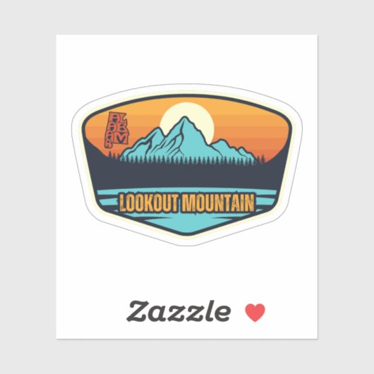 Lookout Mountain, Alabama Sticker (Vel)