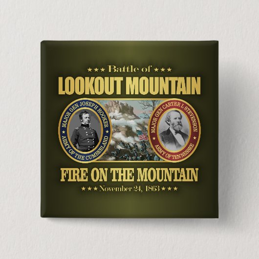 Lookout Mountain (FH2) Vierkante Button 5,1 Cm (Voorkant)
