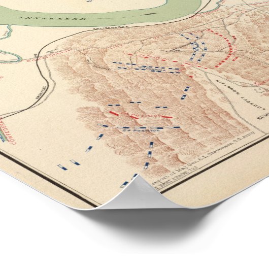 Lookout Mountain, Tennessee Poster (Hoek)