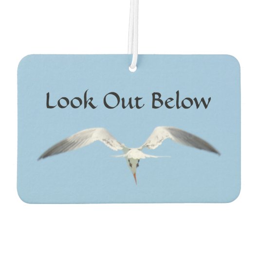 Lookout onder Royal Tern in Flight Luchtverfrisser (Achterkant)