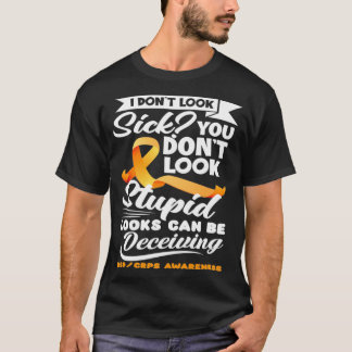 Looks Can Be Deceiving Orange Ribbon RSD CRPS Awar T-shirt