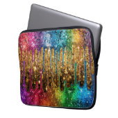Looks Like Glitter on a Customized Electronics Bag Laptop Sleeve (Voorkant Links)