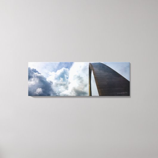 Lookup Gateway Arch St.Louis MO | 36x12 2x canvas (Voorkant)