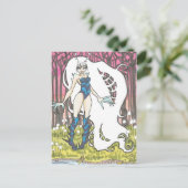 Loola Cartoon bug Fairy Fantasy Art Briefkaart (Staand voorkant)