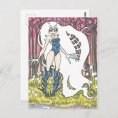 Loola Cartoon bug Fairy Fantasy Art Briefkaart (Voorkant / Achterkant)