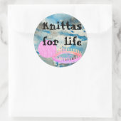 Loom Breien grappige Sticker (Tas)