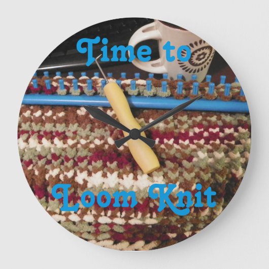 Loom Knitter's Clock, knits Grote Klok (Voorkant)