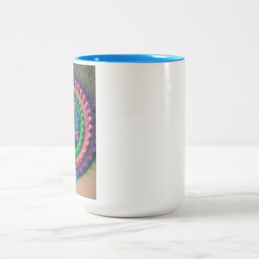 Loom Knitters Tweekleurige Koffiemok (Center)