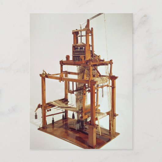Loom ontworpen door Joseph Marie Jacquard Briefkaart (Voorkant)