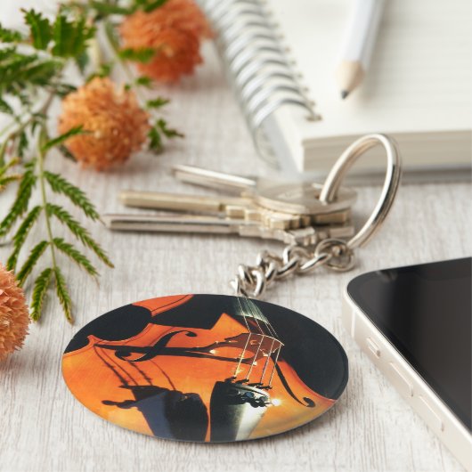 Looming Cello sleutelhanger (Zijkant)