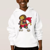 Loon als warrior met Cape (Voorkant)