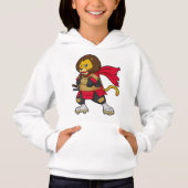 Loon als warrior met Cape (Voorkant)