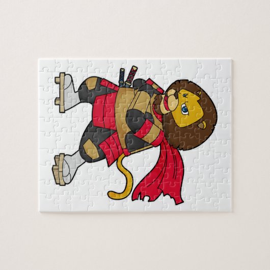 Loon als warrior met Cape Legpuzzel (Horizontaal)