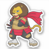 Loon als warrior met Cape Sticker (Voorkant)