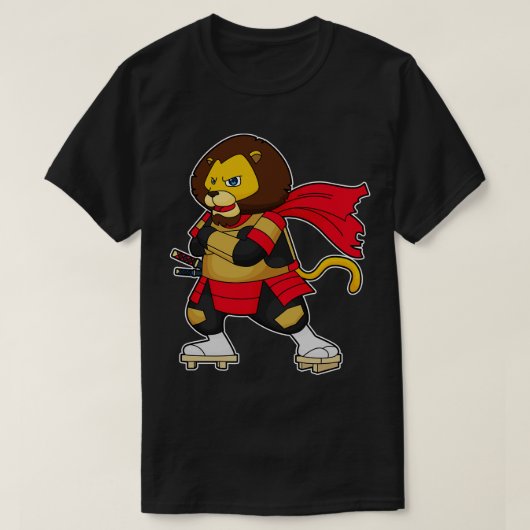 Loon als warrior met Cape T-shirt (Design voorkant)