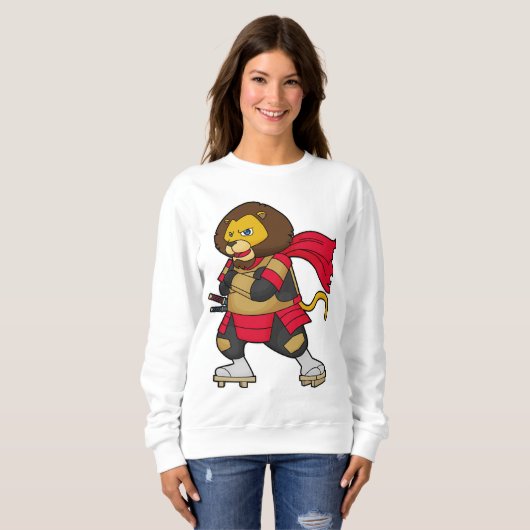 Loon als warrior met Cape Trui (Voorkant volledig)