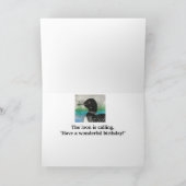 Loon belt met liefde naar papa voor een gelukkige  kaart (Binnen)