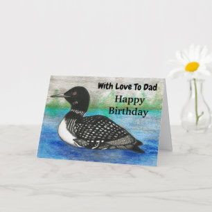Loon belt met liefde naar papa voor een gelukkige  kaart