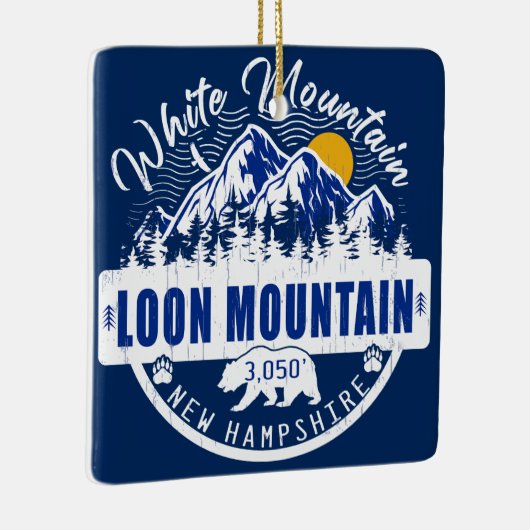 Loon berg New Hampshire  Camping Keramisch Ornament (Rechts)