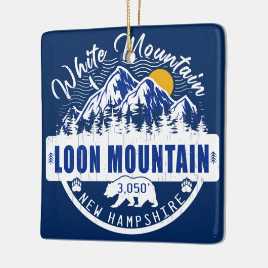 Loon berg New Hampshire  Camping Keramisch Ornament (Links)