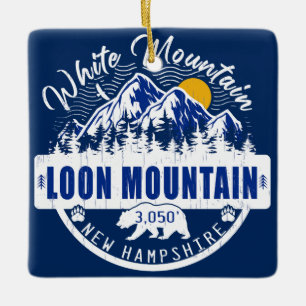 Loon berg New Hampshire  Camping Keramisch Ornament