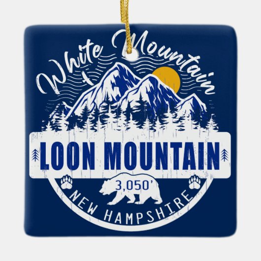 Loon berg New Hampshire  Camping Keramisch Ornament (Voorkant)