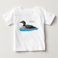 Loon bird cartoon illustratie