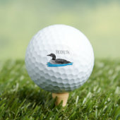 Loon bird cartoon illustratie golfballen (Insitu Shirt)