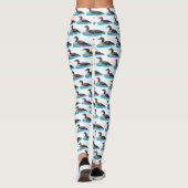 Loon bird cartoon illustratie leggings (Achterkant)