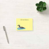 Loon bird cartoon illustratie post-it® notes (Kantoor)